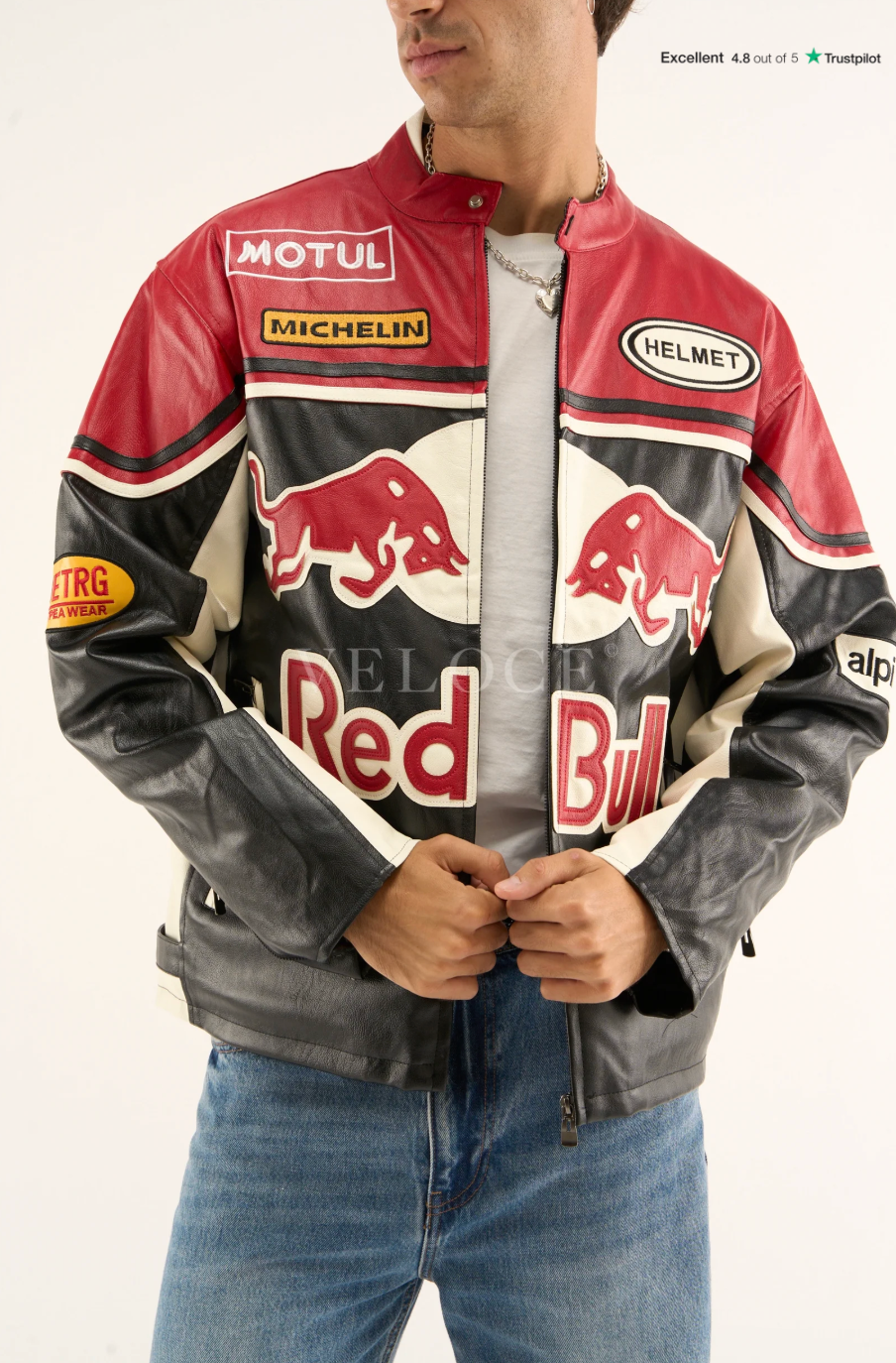 Red Bull Leather Racing Jacket
