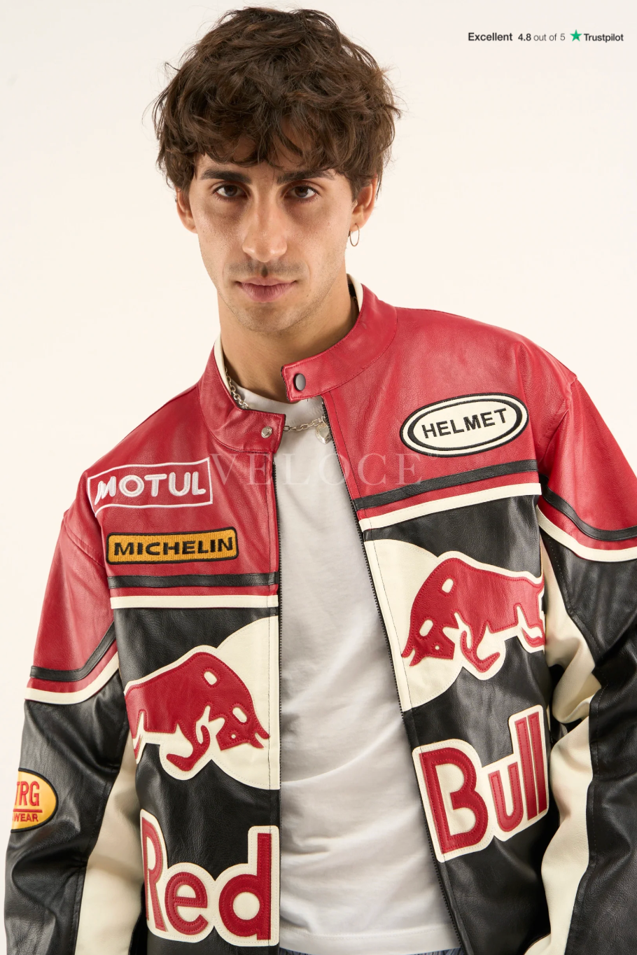 Red Bull Leather Racing Jacket