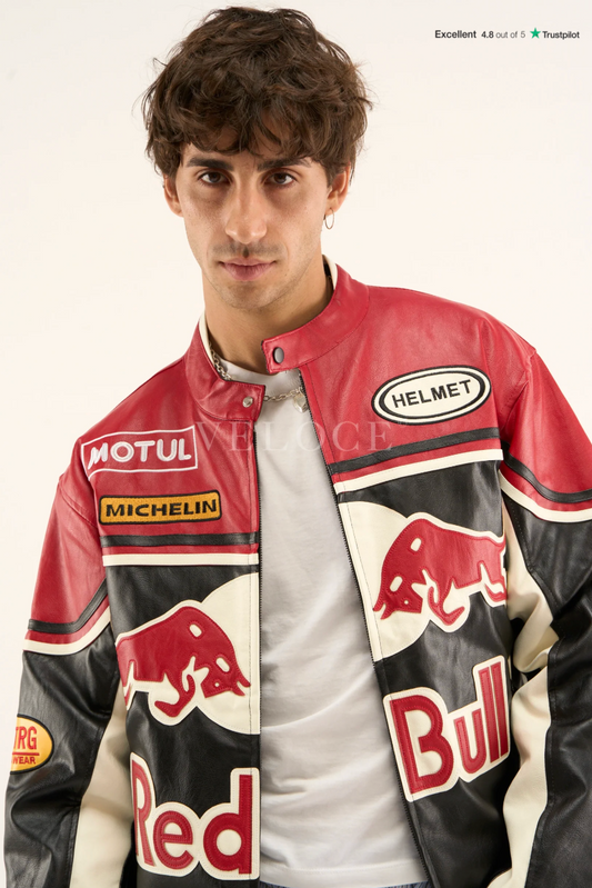Red Bull Leather Racing Jacket